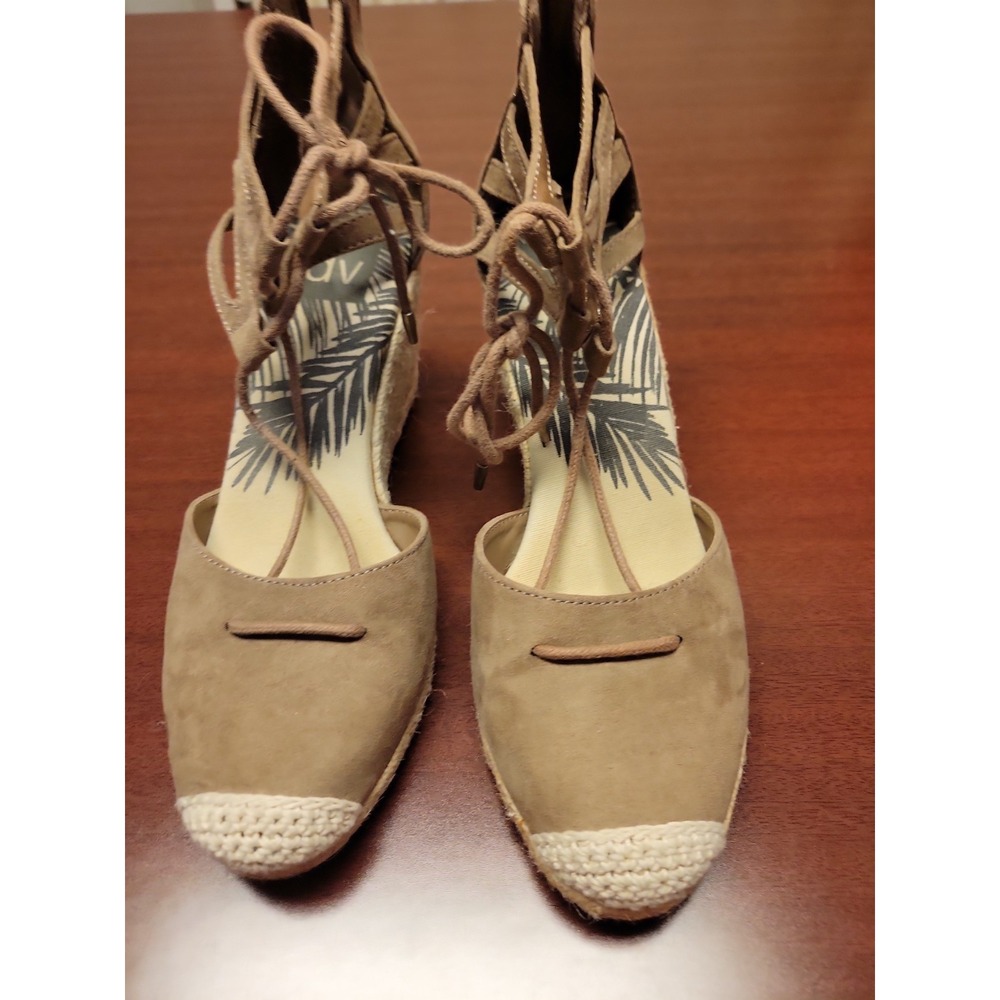 Womens DV by Dolce Vita Monica Ghillie Lace Espadrille Wedge Sandals Size 8